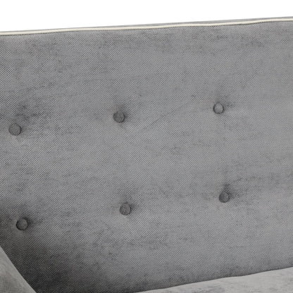 61.4' Upholstered Sleeper Bed, Pull Out Sofa Bed Couch Attached Two Throw Pillows, Dual USB Charging Port and Adjustable