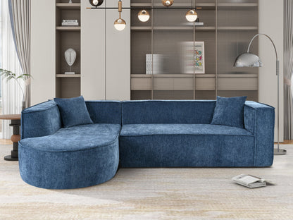 Modern Style Sectional Sofa,Sponge Sectional Sofa Couch,Modular L-Shape Sofa Couch With Elegant Curved Design and Luxuri