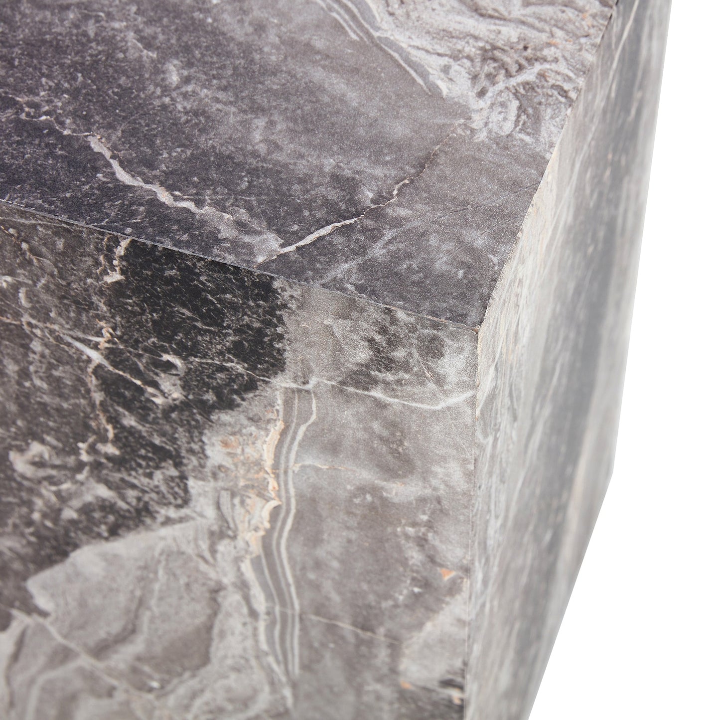 Modern MDF Coffee Table With Gray Textured Patterns and Stylish Design.11.80*11.80*19.60.Luxurious Design, Fashion Textu