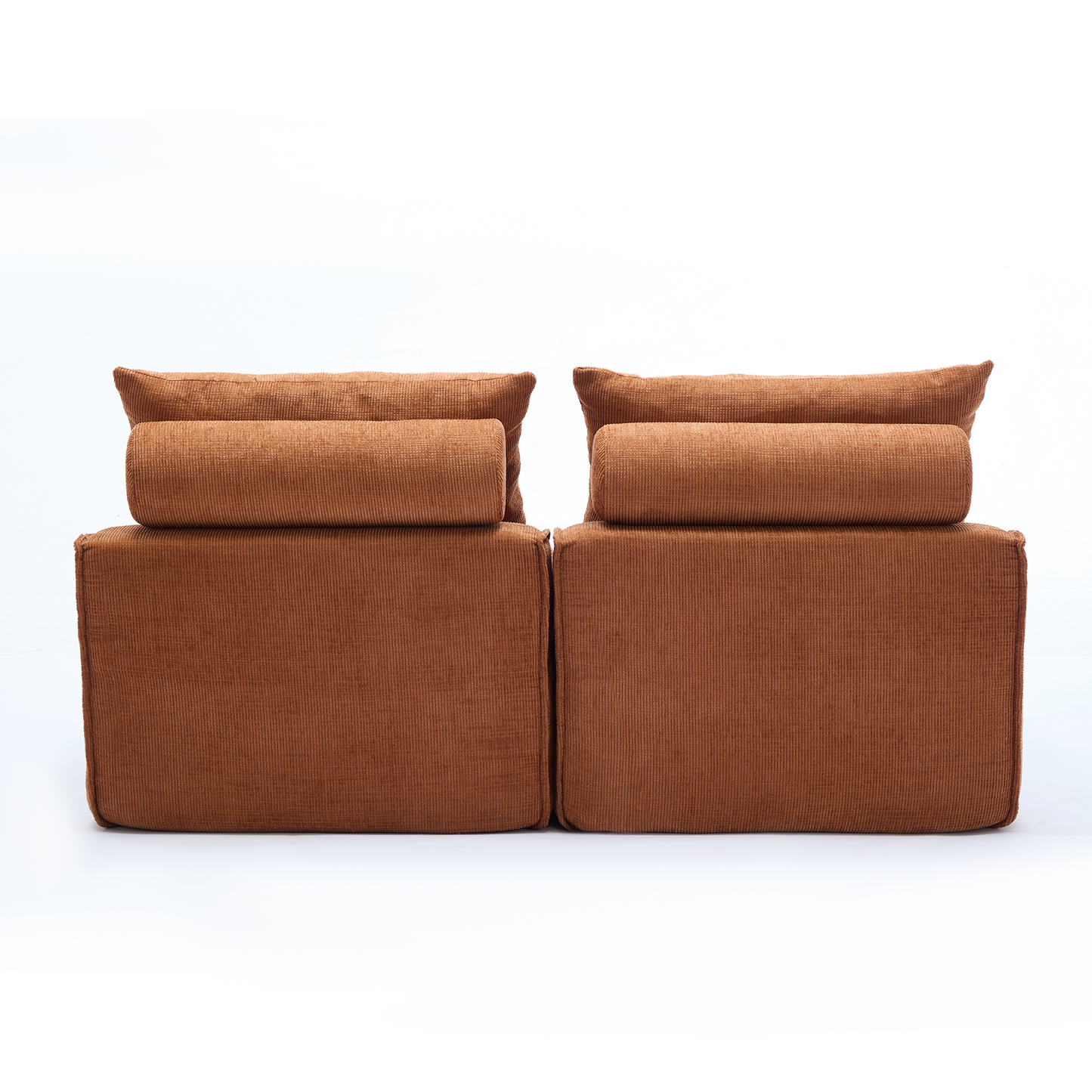 Modular Sofa,No Armrests,At Will DIY,Soft Chenille Fabric,Neck Pillow-Back Lounge Sofa Chair,Reading Nook, or Apartment