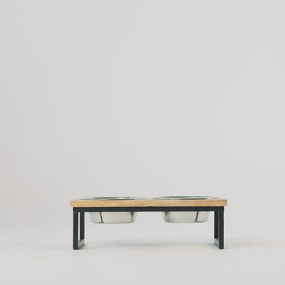 Wood & Metal Elevated Feeder
