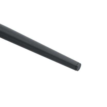 Ergonomic PU Leather Dining Chair Set With Extended Seat Cushion, Metal Legs, Black/Gray