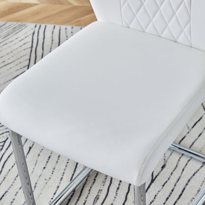 Table and Chair Set.63'x31.5x30' Black Marble-Patterned Slabs Tabletop With Stainless Steel Butterfly Legs.Paried With 4