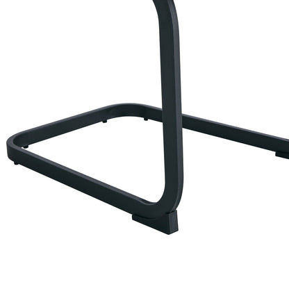 Dining Chairs,tech Cloth High Back Upholstered Side Chair With C-Shaped Tube Black Metal Legs for Dining Room Kitchen Va