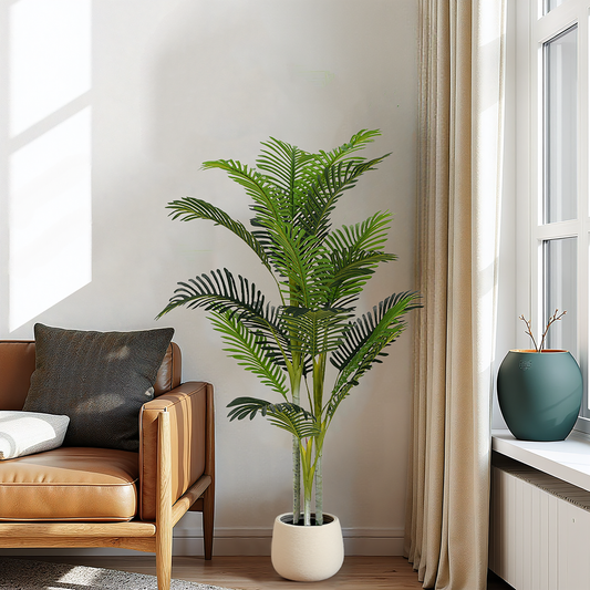 61' Artificial Palm Tree With Pot, Set of 2