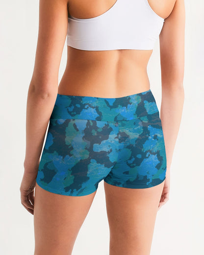 CoastFlex Active Ocean Camo Mid-Rise Sport Shorts