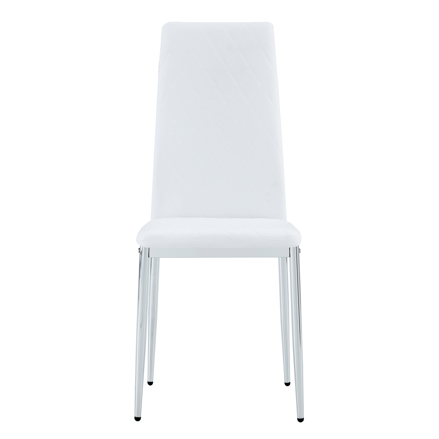 Modern Style Dining Chairs Set of 6 in White, Essential for Minimalist Homes.Meeting Family Dining Needs,PU Material Sea
