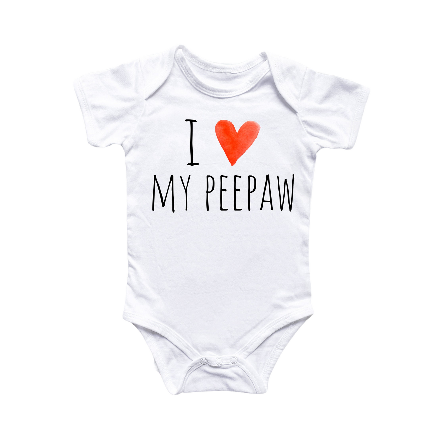 Peepaw Grandpa - Baby Boy Girl Clothes Infant Bodysuit Funny Cute Newborn