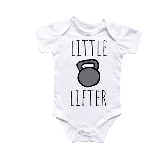 Kettlebell Gym - Baby Boy Girl Clothes Infant Bodysuit Funny Cute Newborn