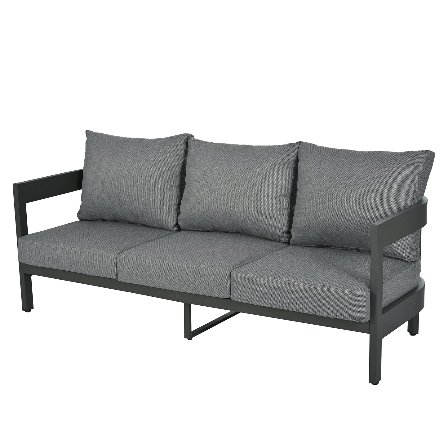 High-Quality Outdoor Seating Set With Thick Cushions for Ultimate Comfort, Perfect for Lawns, Patios, and Poolside