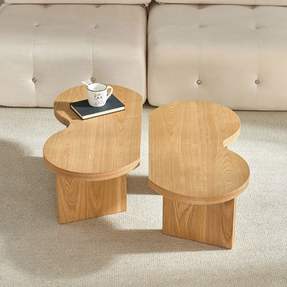 Modern Butterfly MDF Coffee Table, Used in Living Rooms, Bedrooms, Offices, With a Butterfly Shaped Appearance, NATURE