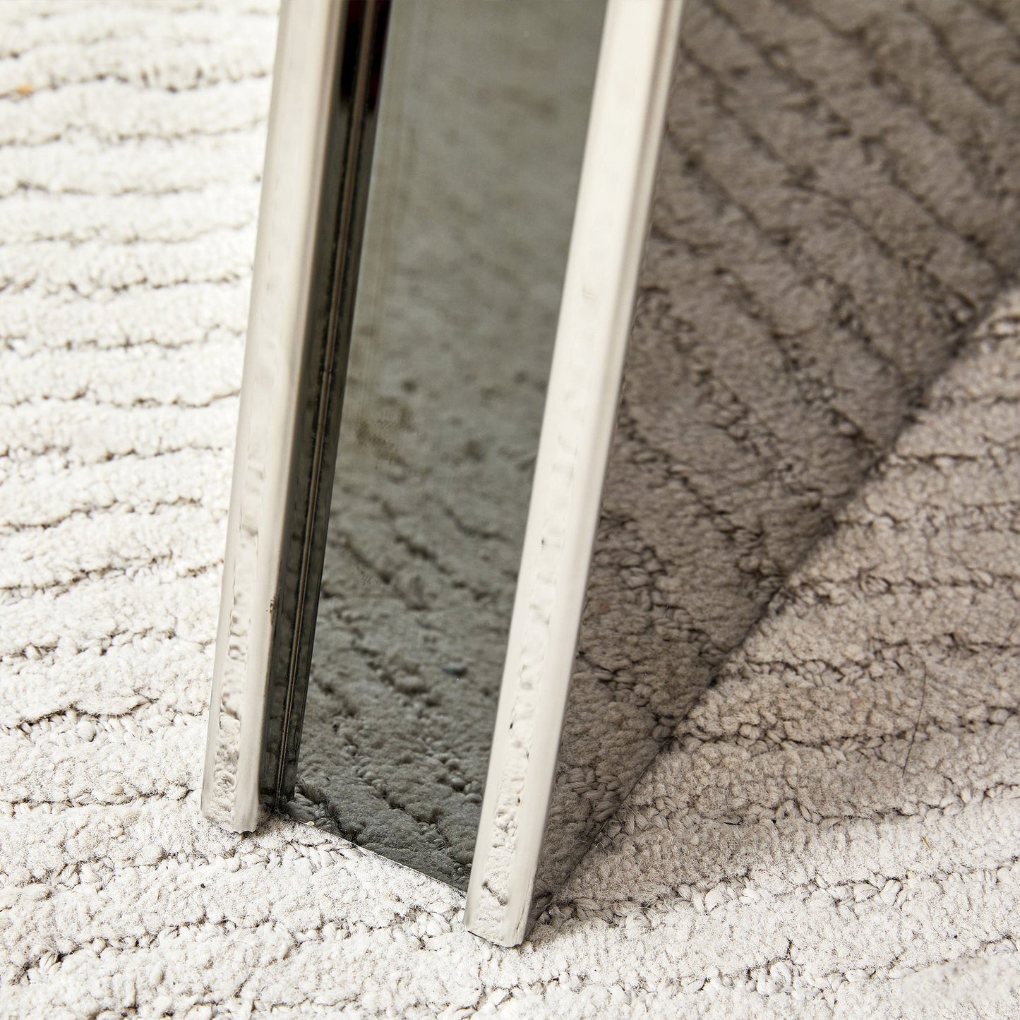 Table and Chair Set.63'x31.5x30' Black Marble-Patterned Slabs Tabletop With Stainless Steel Butterfly Legs.Paired With 4