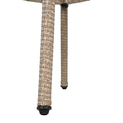 3-Piece Outdoor Chair&Table Set Chat Set 2-Person Rattan Seating Group With Two Swivel Chairs and a Square Table for Gar