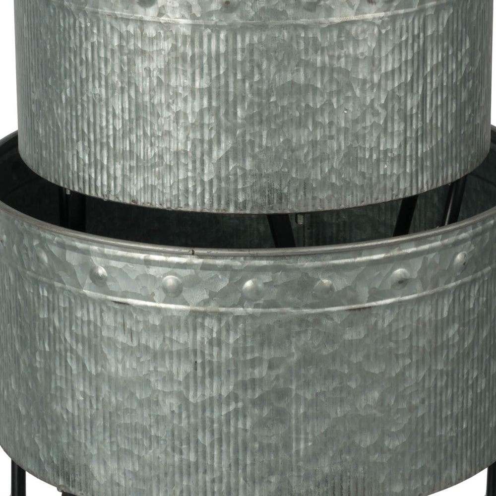 Set of 3 Huxley Metal Decorative Pots