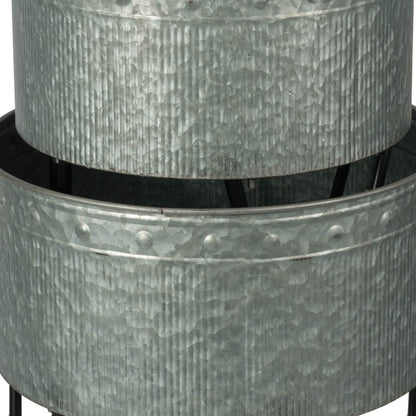 Set of 3 Huxley Metal Decorative Pots