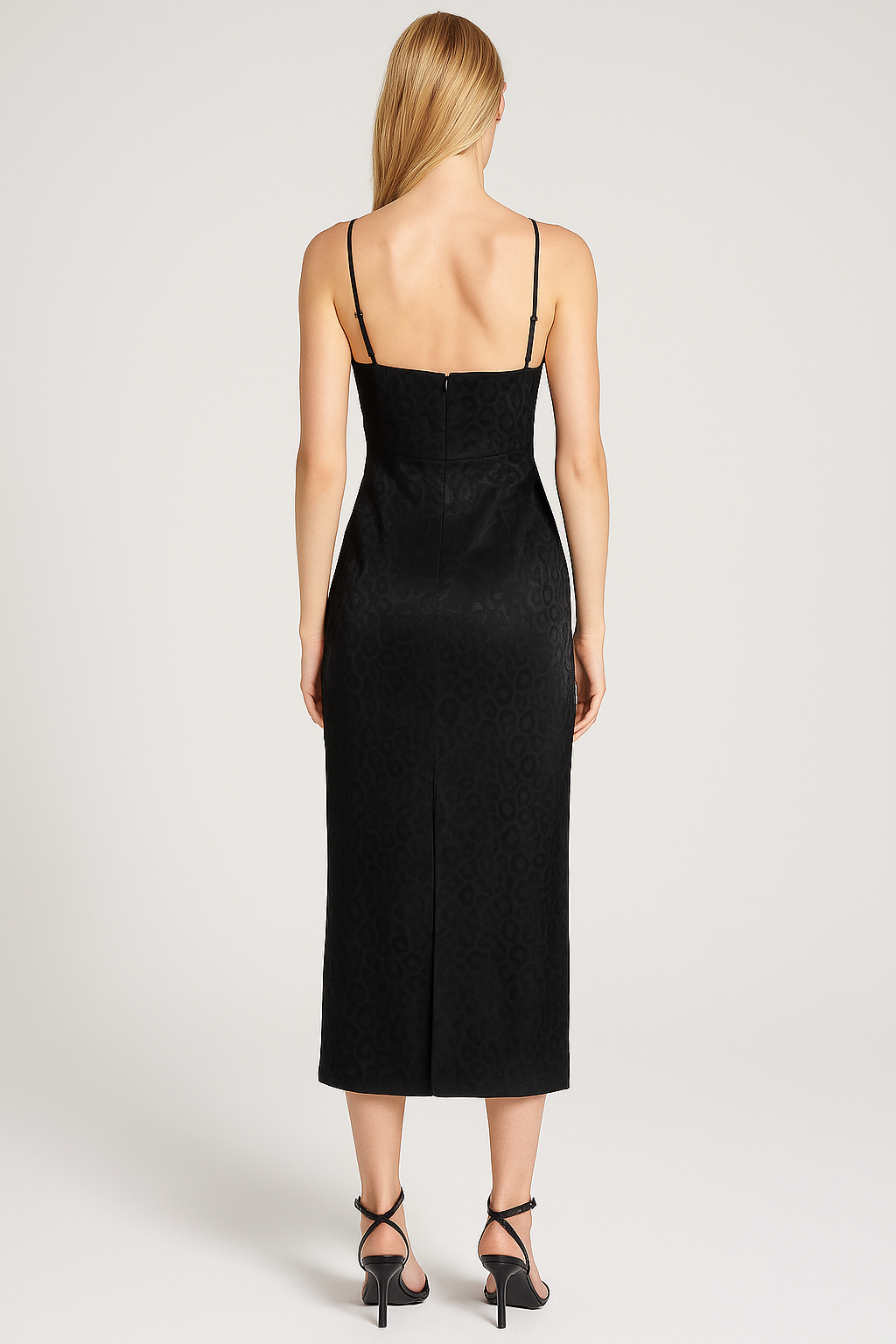 Maelynn Black Slip Dress