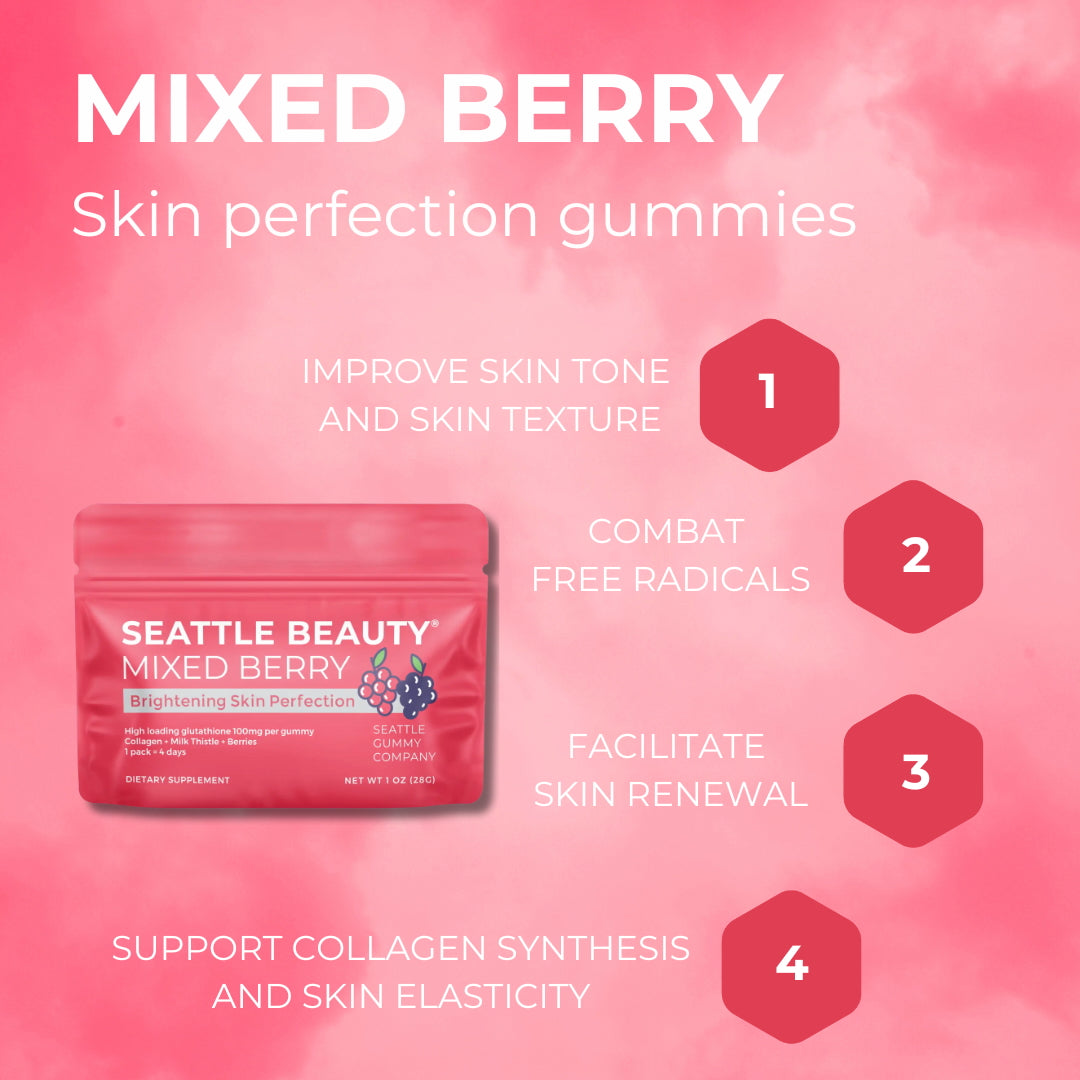 Pure Mixed Berry Skin Perfection Gummies (12-Pack)