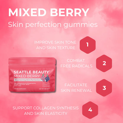 Pure Mixed Berry Skin Perfection Gummies (12-Pack)