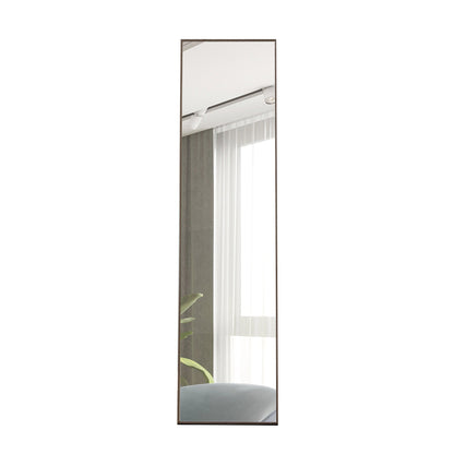 3rd Generation Gray Solid Wood Frame Full Length Mirror, Dressing Mirror, Bedroom Porch, Decorative Mirror, Clothing Sto