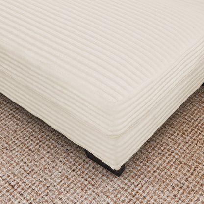 Corduroy Tufted Upholstered Sleeper Sectional Sofa, L-Shaped Modular Convertible Sofa , Can Freely Change the Position O