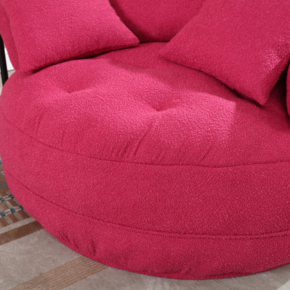 Chenille Sponge Single Sofa,No Assembly Required,Fluffy Modern Sleeper Chair for Living Room, Bedroom, Lounge and Projec