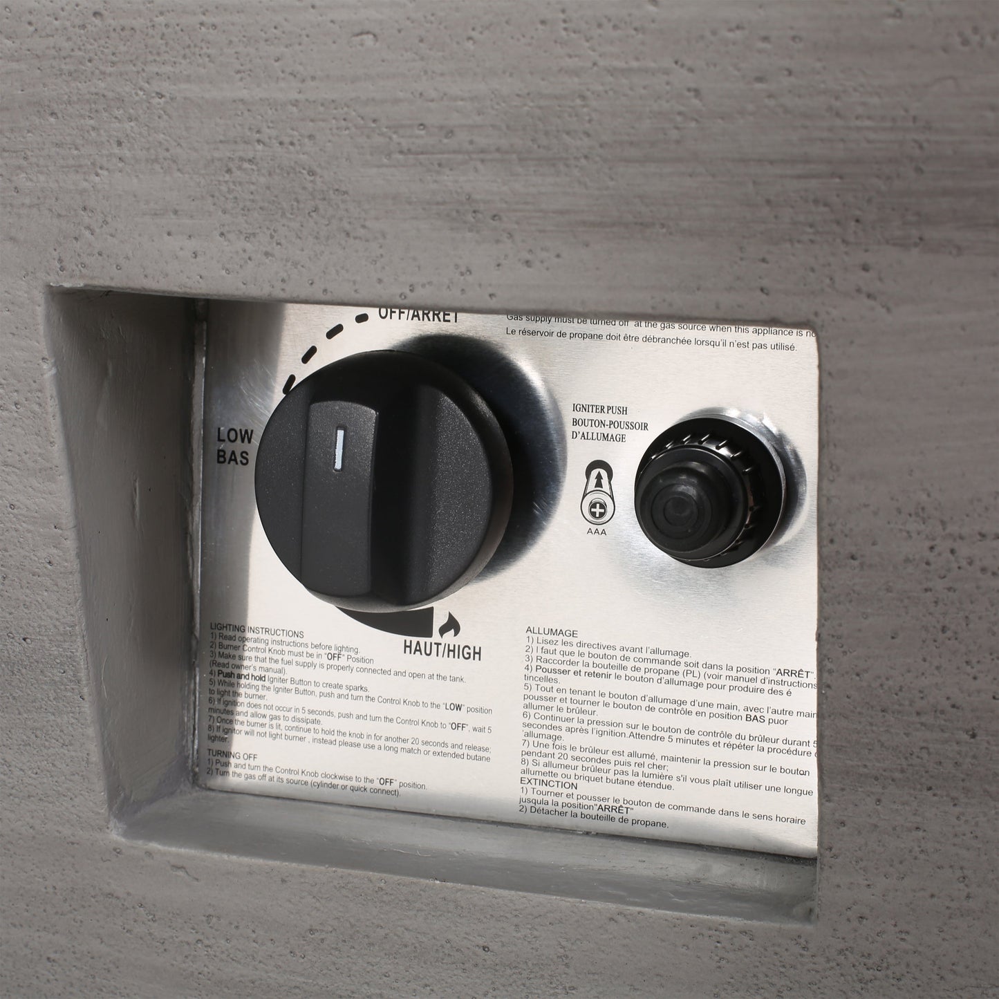 56' Rectangle Mgo Fire Pit - 50 000 Btu