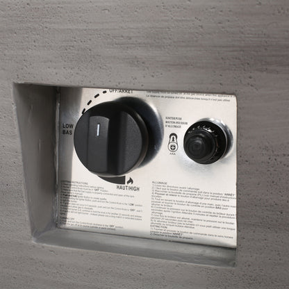 56' Rectangle Mgo Fire Pit - 50 000 Btu