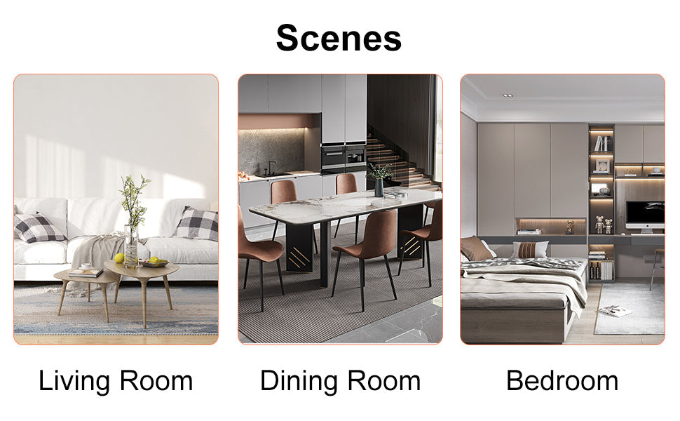 A Set of 6 Dining Chairs, Black Dining Chair Set, PU Material High Backrest Seats and Sturdy Leg Chairs, Suitable for Re