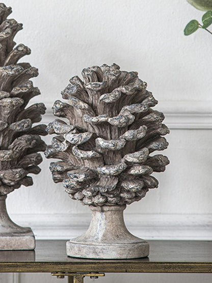 D7x10.5' Table Decor, Pinecone