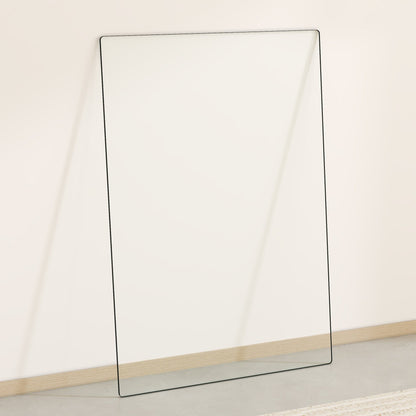 ONLY Separate Glass Tabletop.24*36 Inch Rectangular Heat-Resistant Transparent Tempered Glass Tabletop.Suitable for Vari