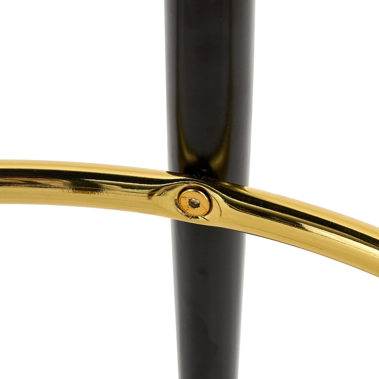 Modern PU Comfortable Upholstered Bar Chair With Smooth and Beautiful Black Metal Legs for Dining Room, Kitchen, Terrace