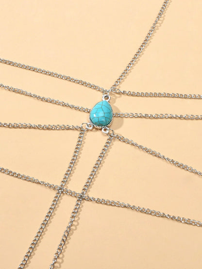 Bohemian Summer Sexy Beach Multilayer Leg Chain Women Body Jewellery