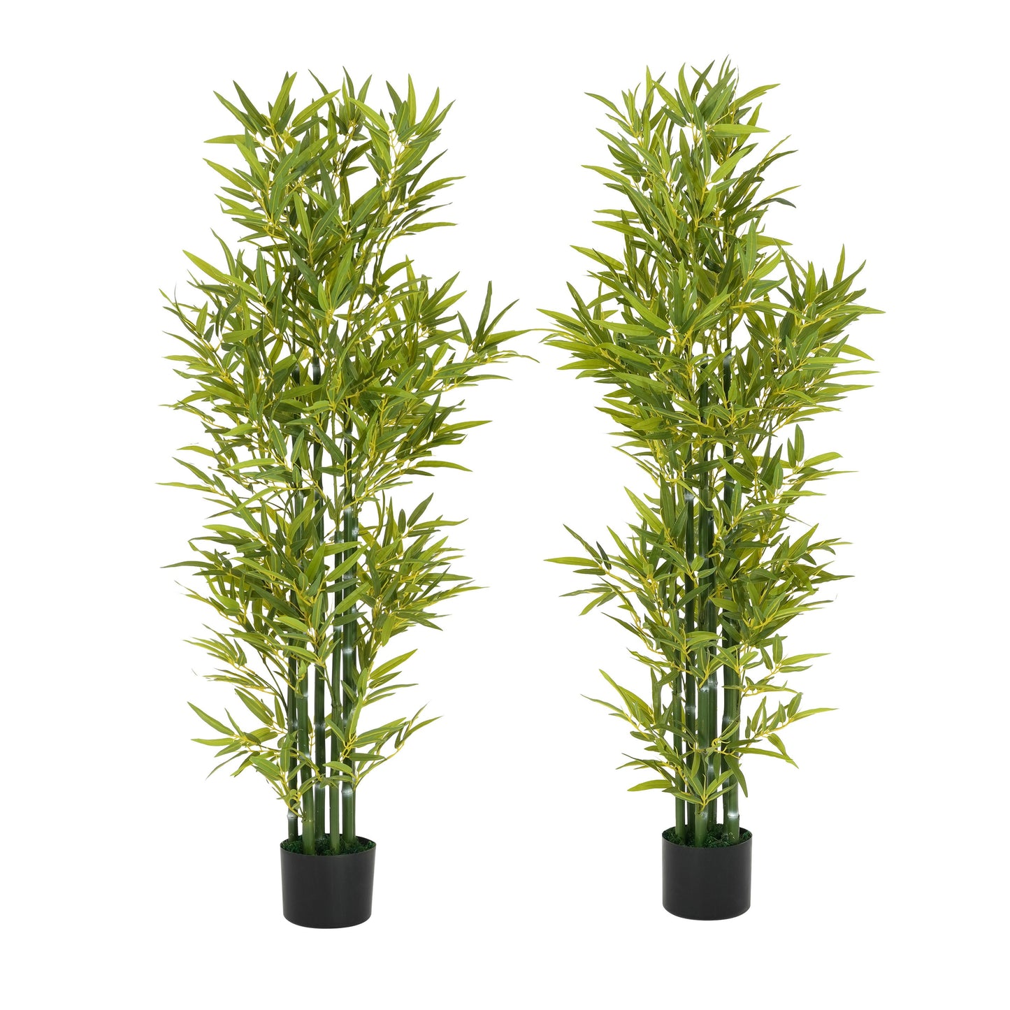 5' Artificial Bamboo With Pot, Set of 2