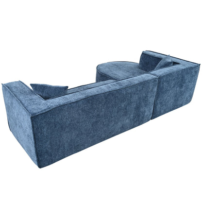 Modern Style Sectional Sofa,Sponge Sectional Sofa Couch,Modular L-Shape Sofa Couch With Elegant Curved Design and Luxuri