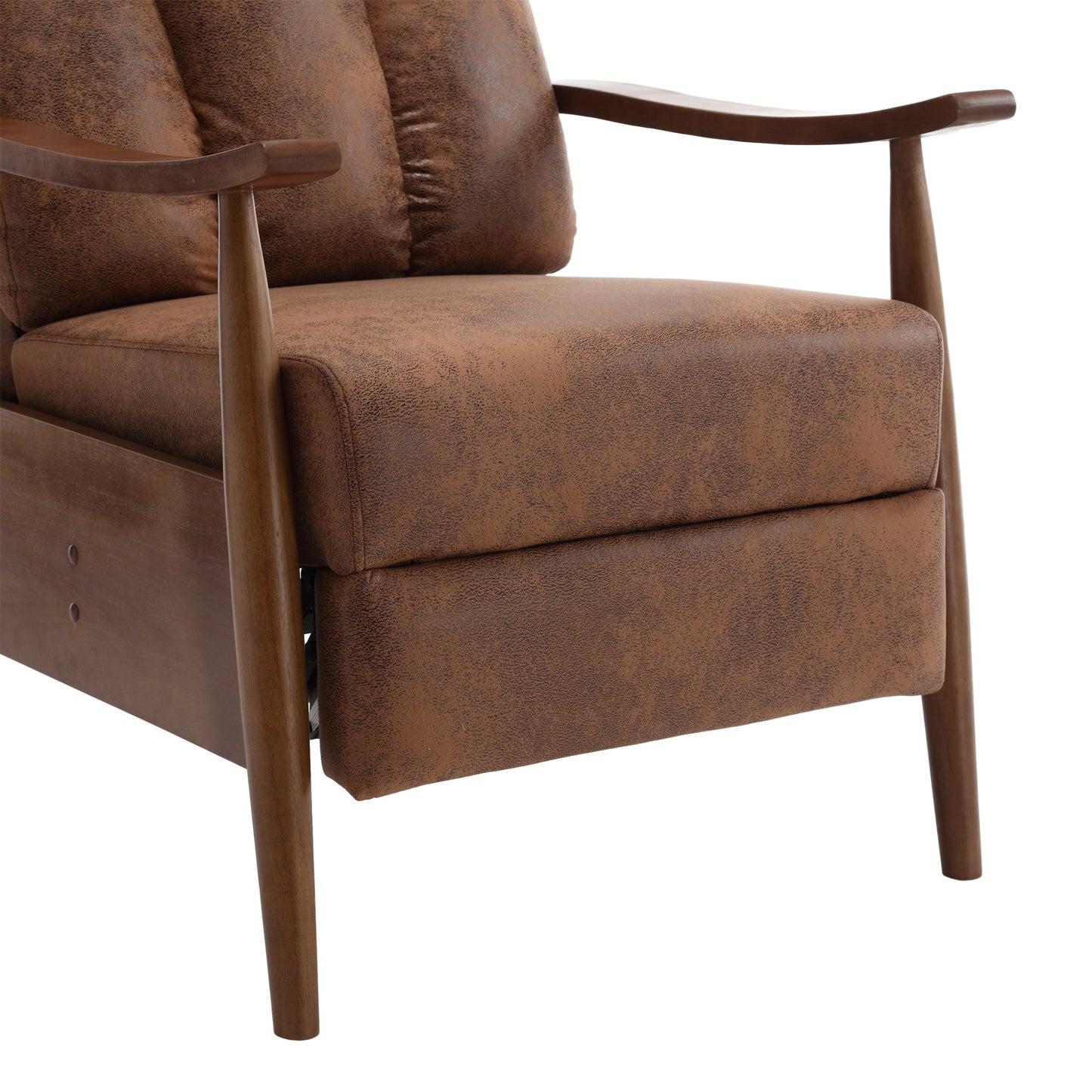 Wood Frame Armchair,  Modern Accent Chair Lounge Chair for Living Room