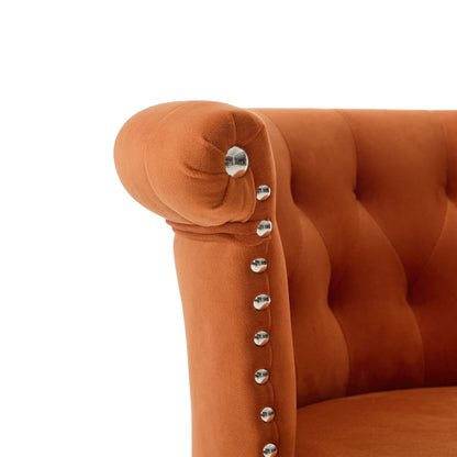 Velvet Bar Stool Set of 2, Adjustable Swivel Bar Stools With Silver Plated Metal Leg, Chrome Nailhead, Counter Height Ch