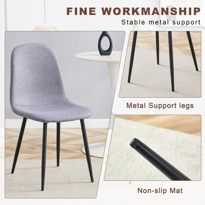 Table and Chair set.Modern Multifunctional Lifting Platform,Natural Wood Grain Sticker MDF Desktop, Black Metal Legs.Pai