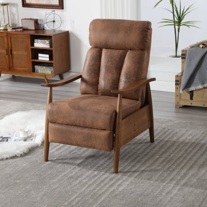 Wood Frame Armchair,  Modern Accent Chair Lounge Chair for Living Room
