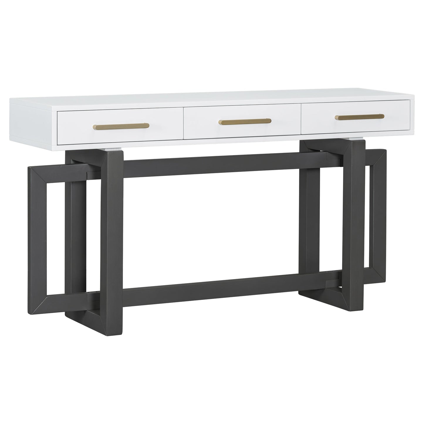Elegant Console Table With Three Drawers, Extra Long Entryway Table for Entryway, Hallway, Living Room, Foyer, Corridor