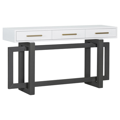 Elegant Console Table With Three Drawers, Extra Long Entryway Table for Entryway, Hallway, Living Room, Foyer, Corridor