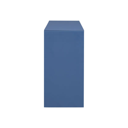 Acacia Wood Veneer Simple Entryway Table With Wavy Design,Suitable for Study,Entryway, Hallway, Living Room, Foyer