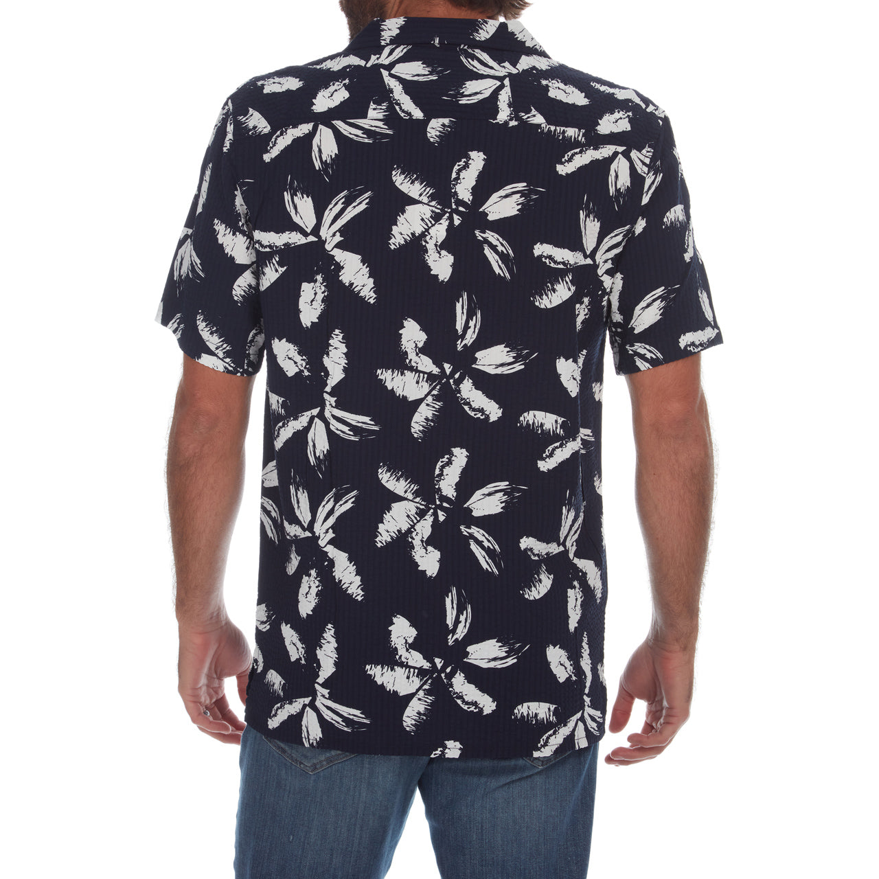 Dorian Printed Seer Sucker Shirt