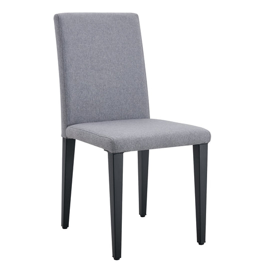 Exquisite Light Gray Linen-Cotton Dining Chairs Set of 4, Simple and Versatile Design With Comfortable Seating
