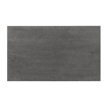 Modern 7-Piece Dining Table Set With Trestle Dining Table and 6 Upholstered Dining Chairs, Compact Kitchen Table Set For