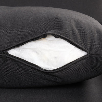 3-In-1 Pull Out Sofa Sleeper With Wing Table and USB Charge, Black Linen Upholstery, Iron Frame