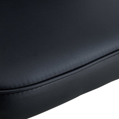 Modern Black PU Chair Set - Sleek Design With Black Metal Legs - Ideal for Various Venues