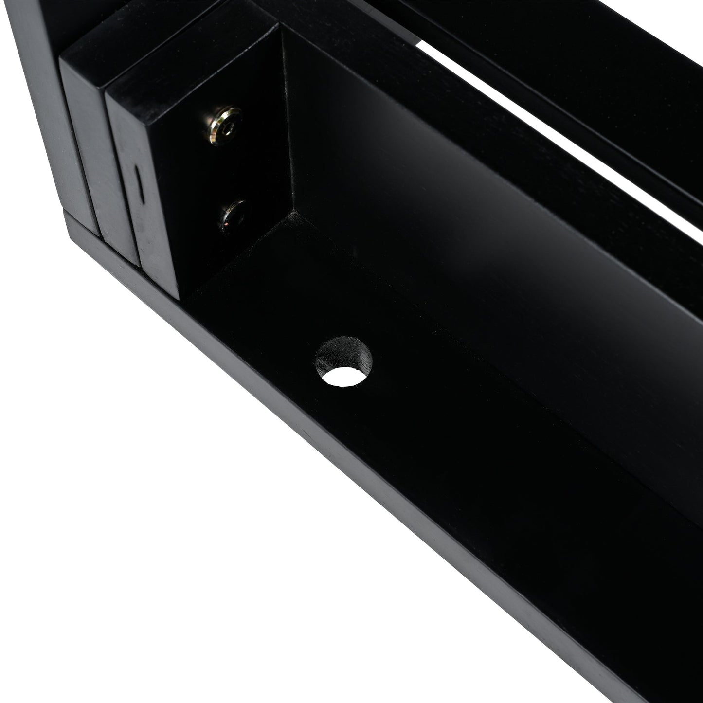 Country Patio Wooden Twin Size Swing Daybed Porch Swing Frame With 4pcs 96-Inch Hemp Ropes for Backyard, Garden, Black