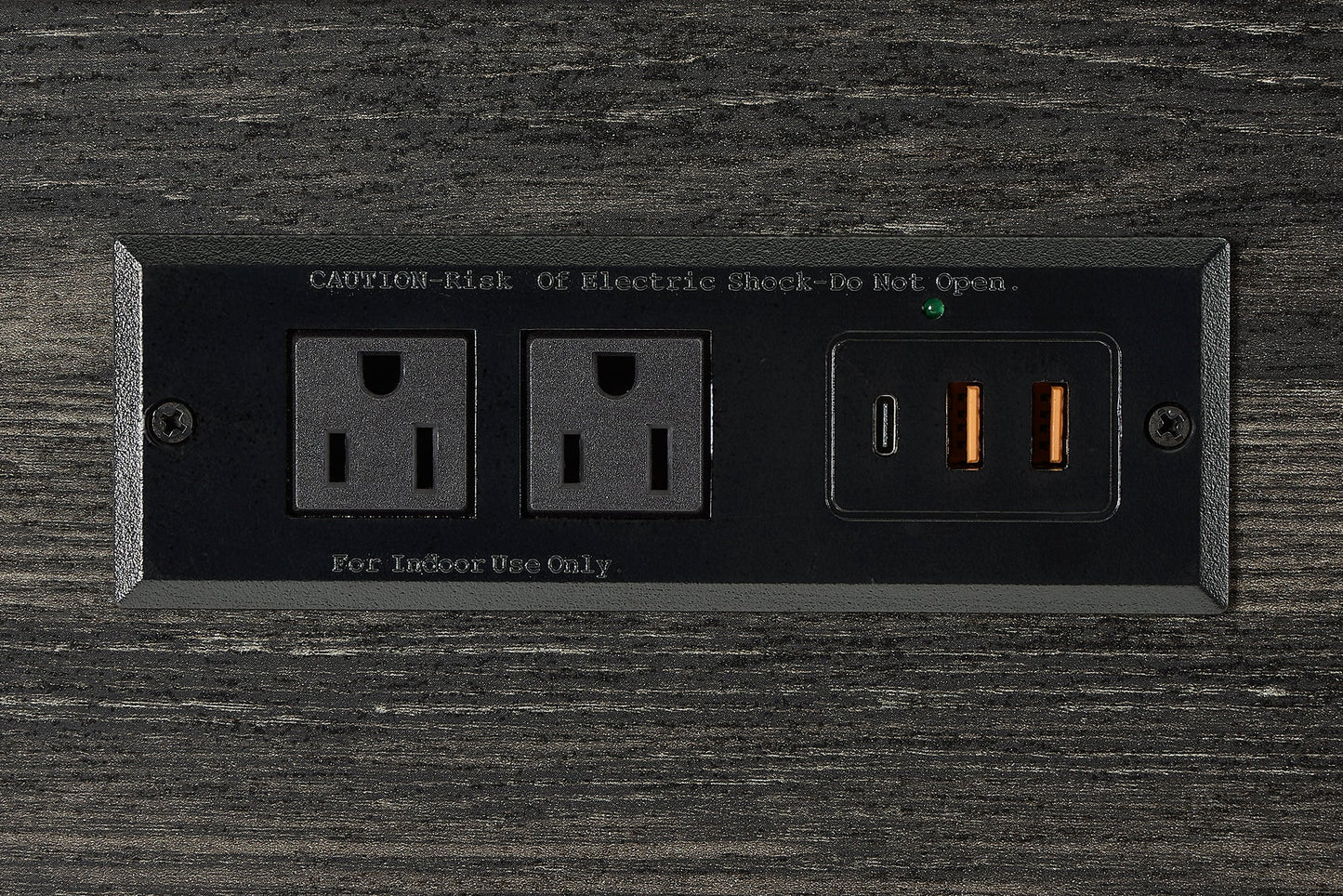 Bar Table Set With Power Outlet, Bar Table and Chairs Set, 4 Piece Dining Table Set, Industrial Breakfast Table Set, For