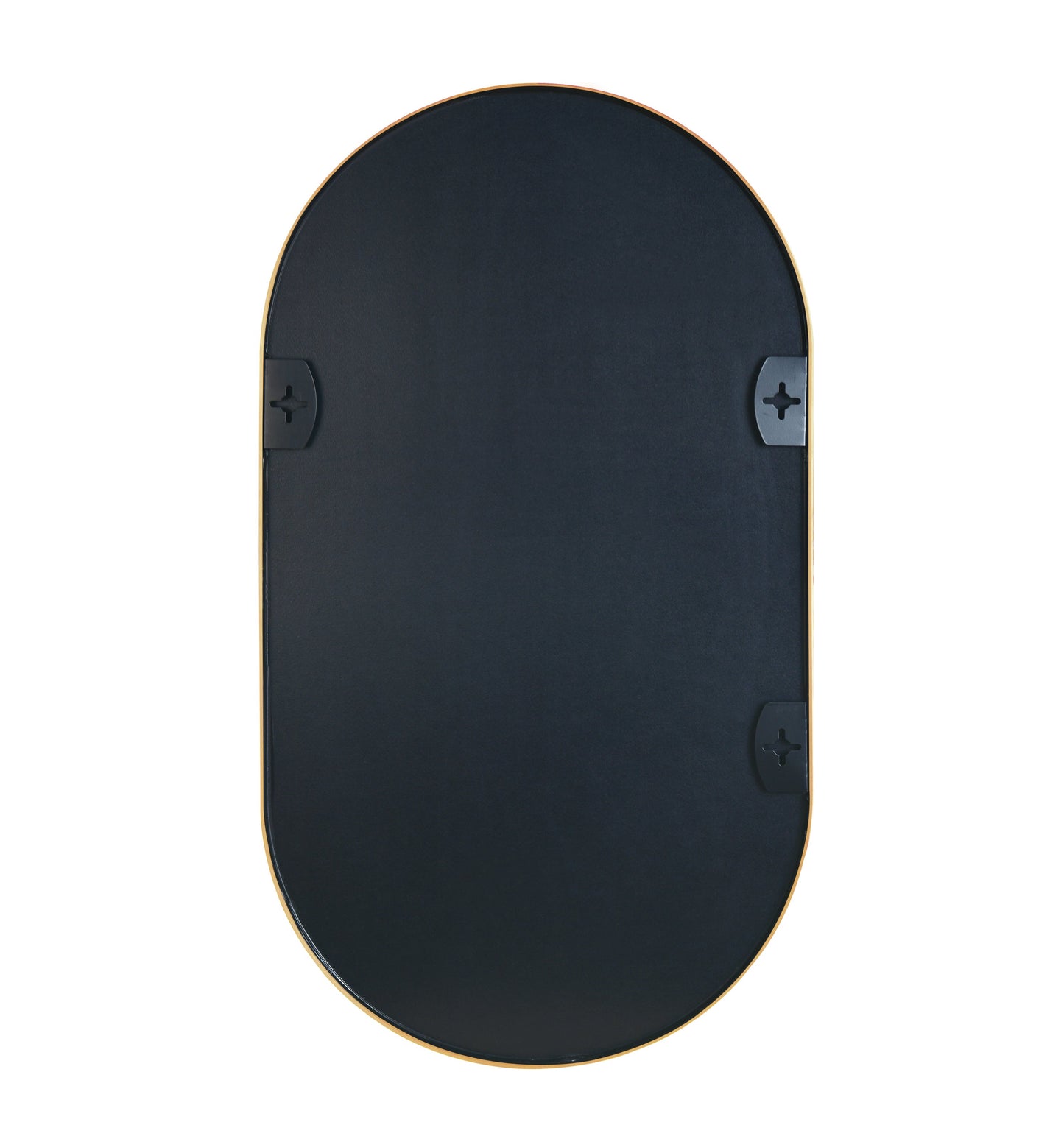 Gold 20 X 28 Inch Metal Oval  Mirror