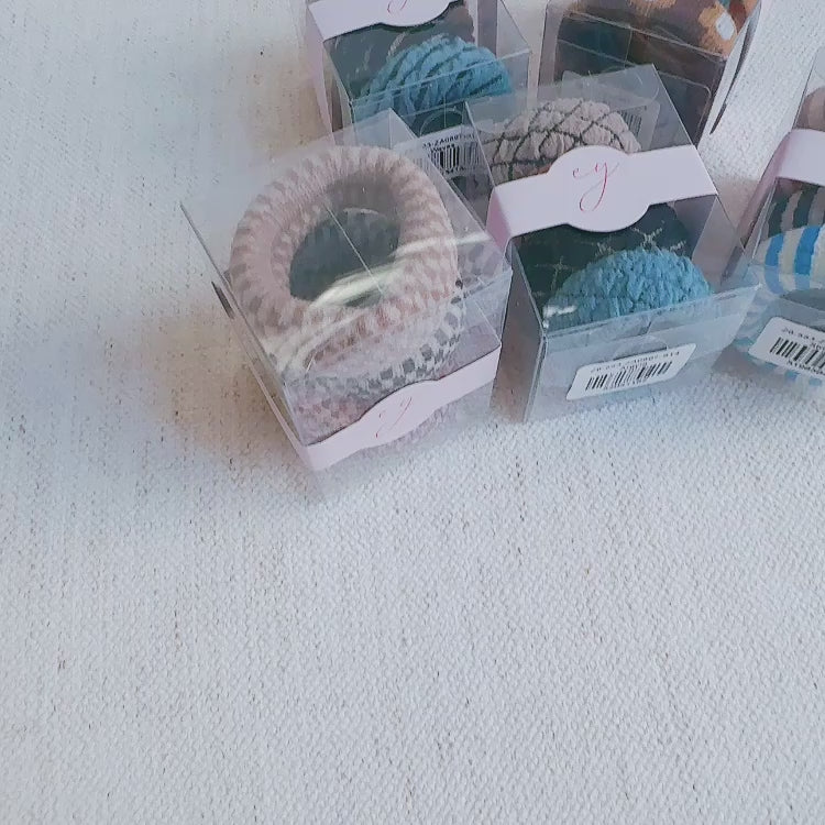 Hair Ties Set of Three Multiple Sets
